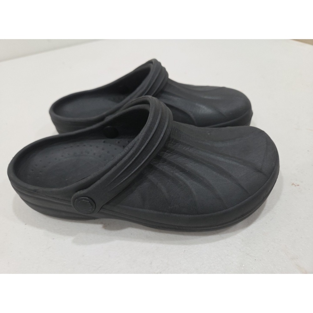 SafeTstep‎ Comfort Men's Women's Black Slip-On Rubber Complete Slippers Sz M5 W7